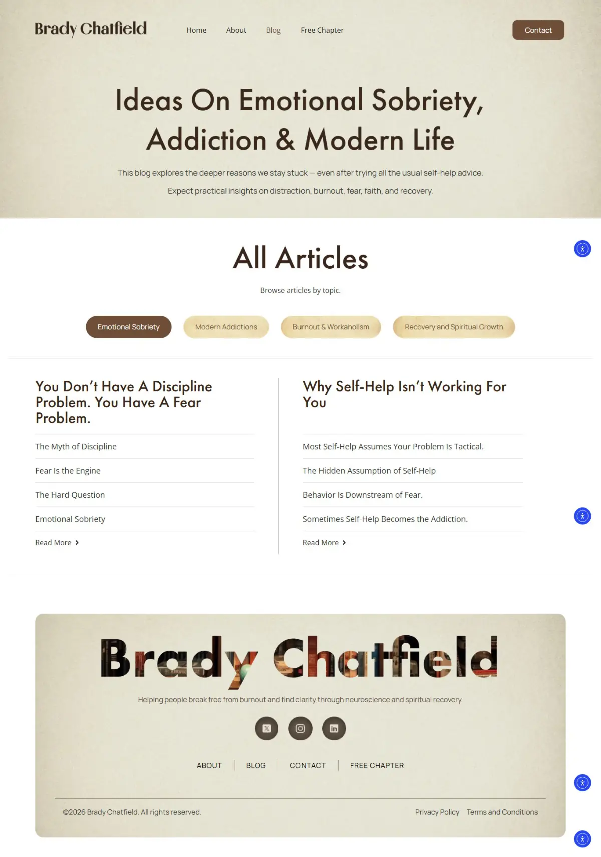 Brady Chatfield — Blog Page