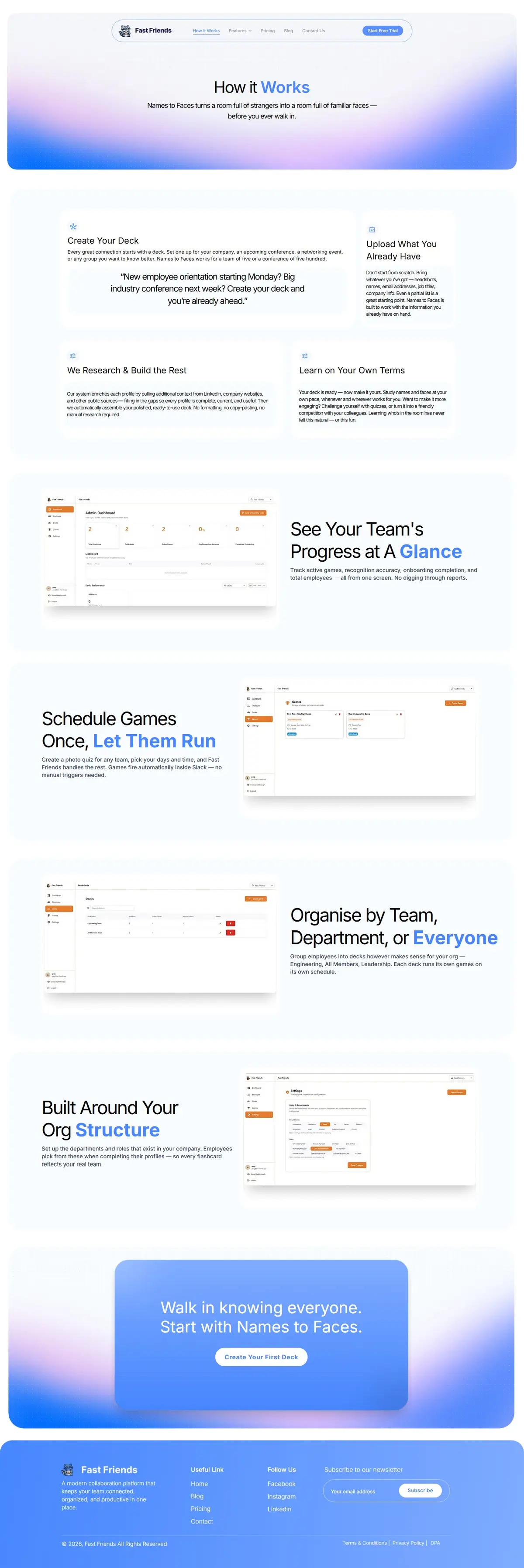 Fast Friend — How it Work Page