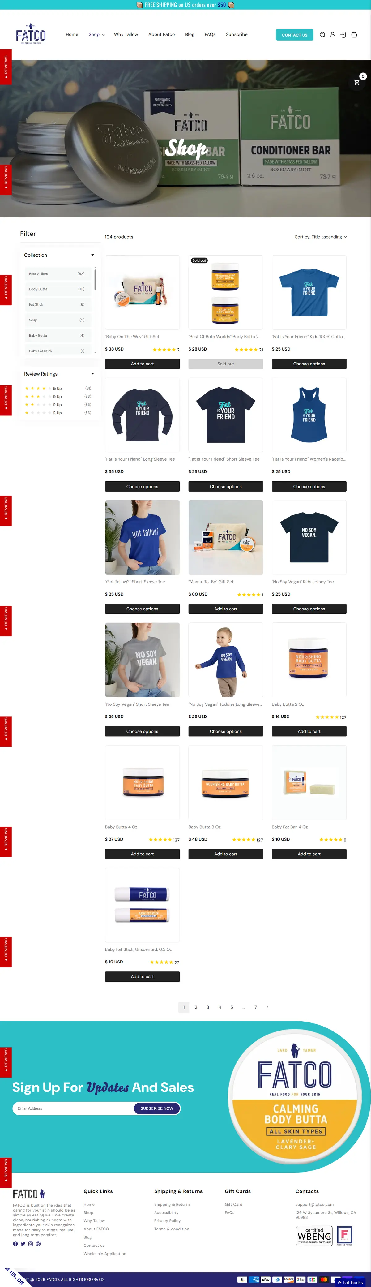 Fatoc — Products Page