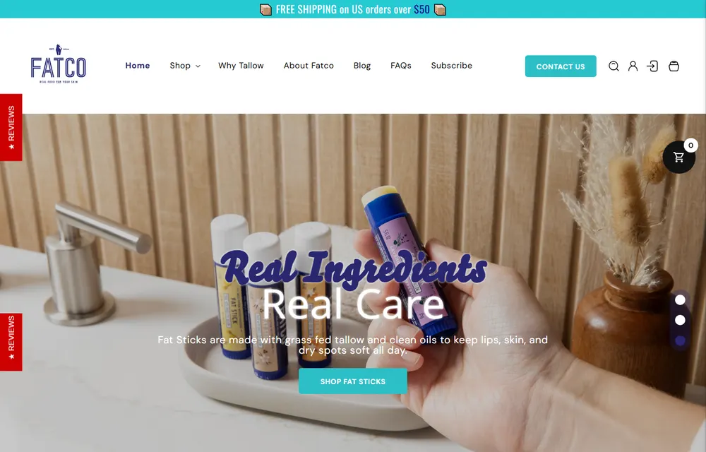 Website design preview for Fatoc
