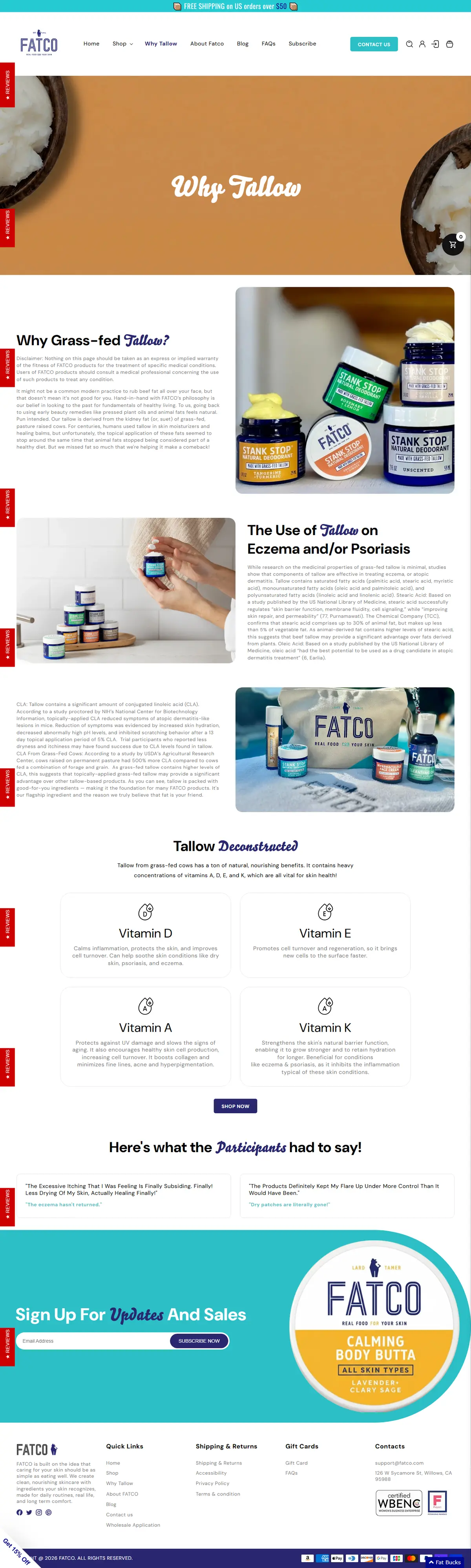 Fatoc — Why Tallow Page