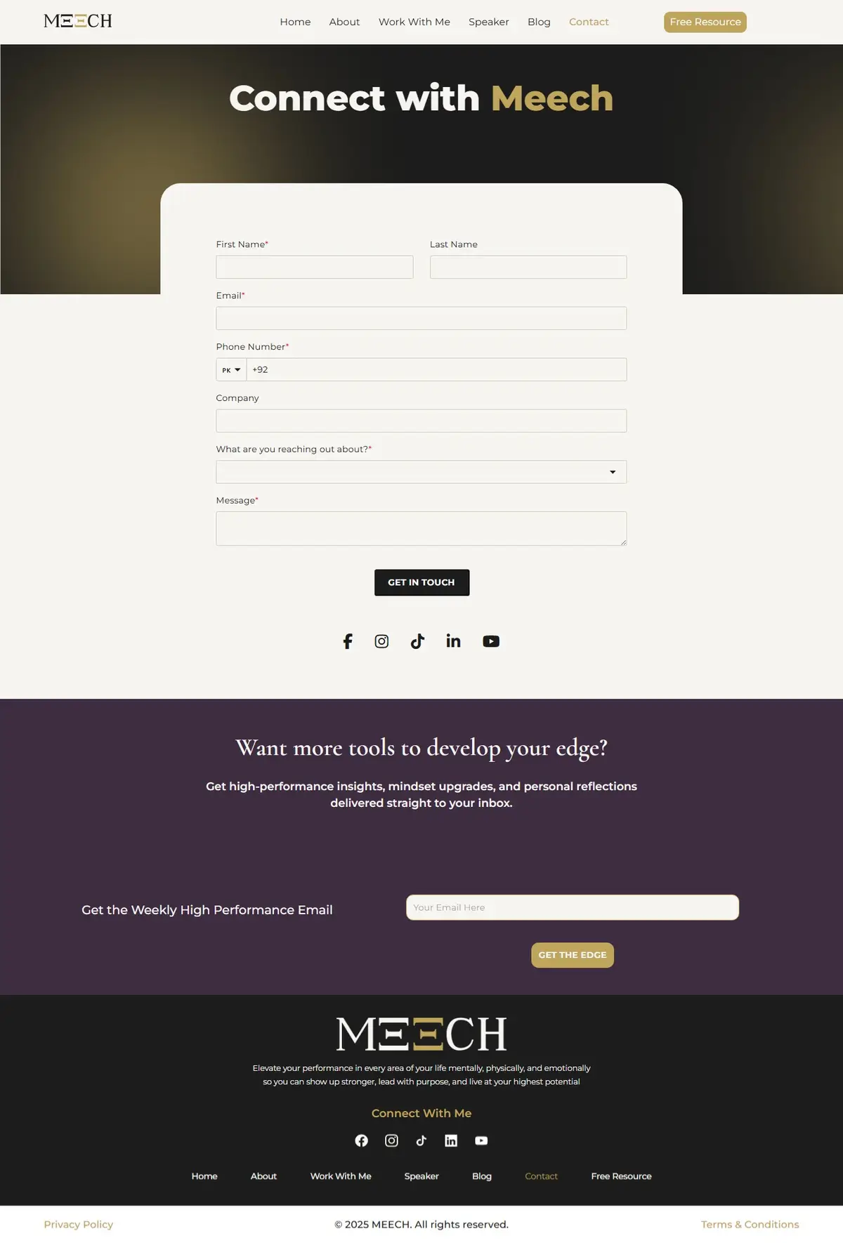 Meech Robinson — Contact Page