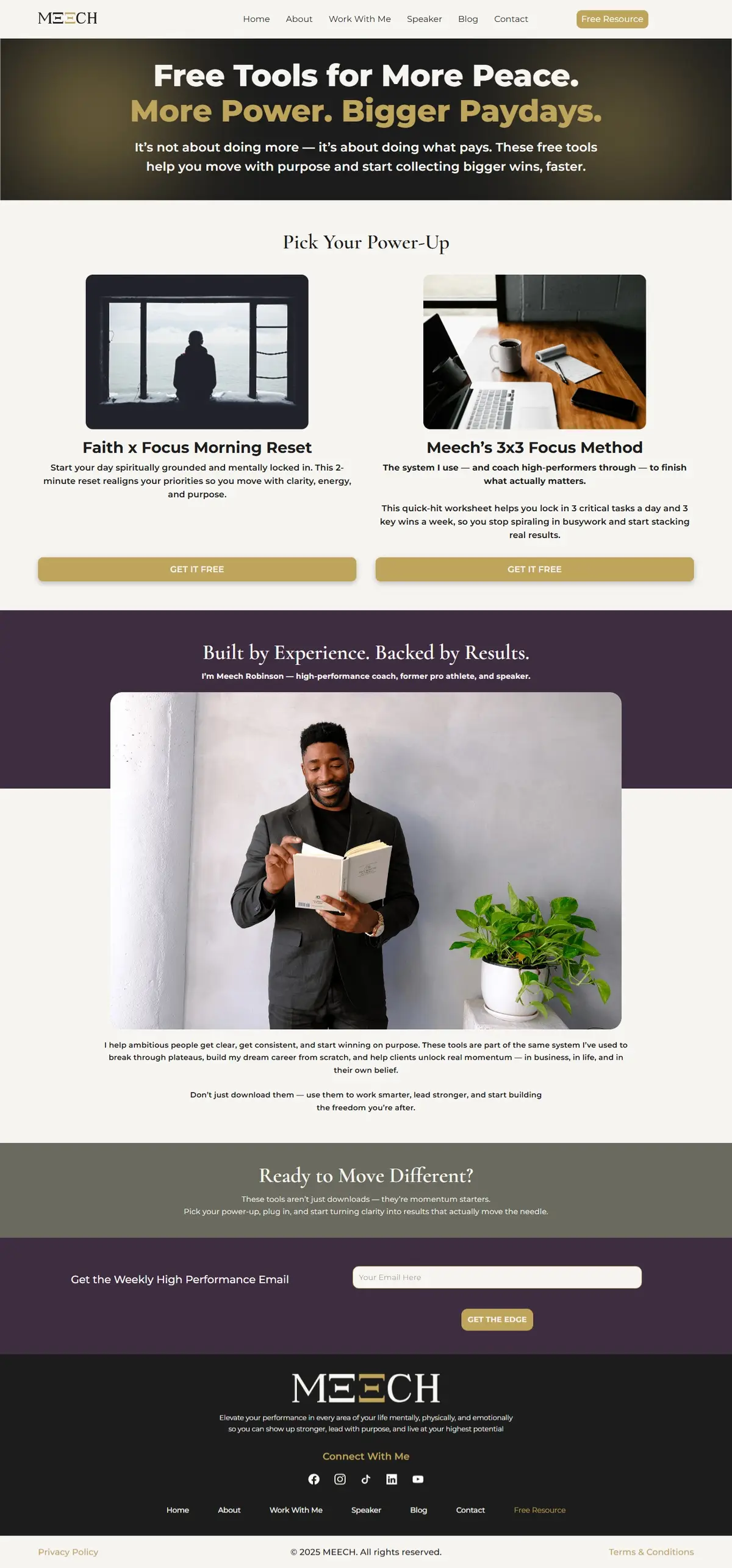 Meech Robinson — Free Resource Page