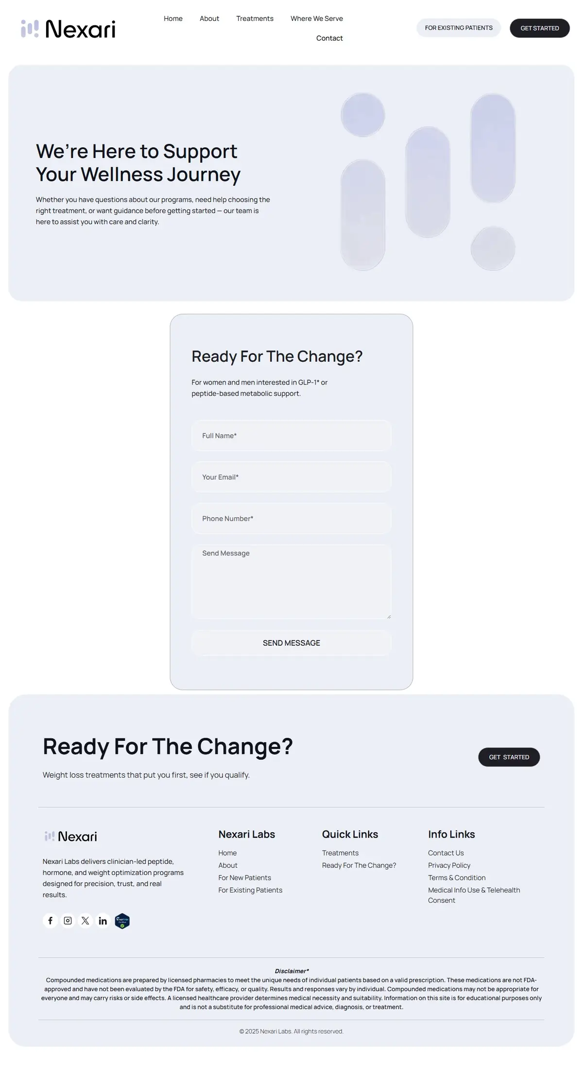 Nexari Labs — Contact Page